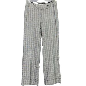WHBM | Black & White Plaid Trousers Size 4